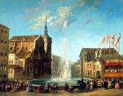 unknow artist European city landscape, street landsacpe, construction, frontstore, building and architecture. 152 Germany oil painting reproduction